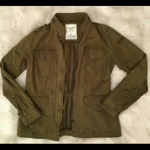 A&F Olive Green Utility Jacket